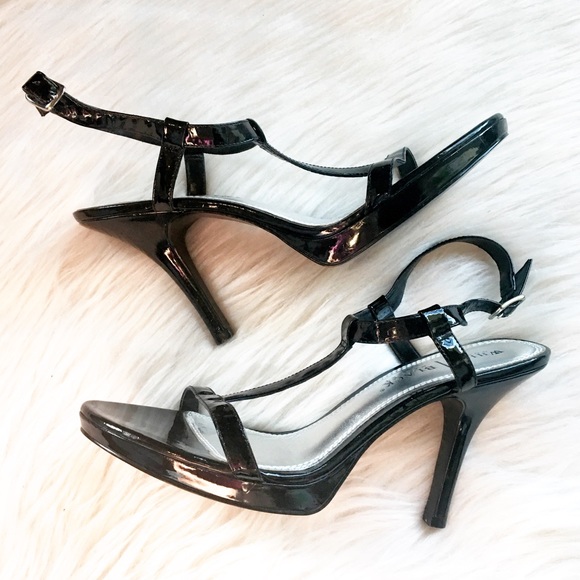 White House Black Market Shoes - White House Black Market t-strap heeled sandals